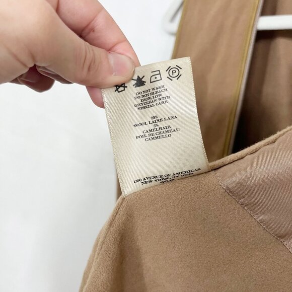 Burberry Trench Coat Wool Interior Zip In Liner Camel Hair - Picture 6 of 8